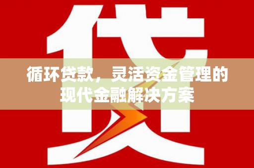 六合循环贷款，灵活资金管理的现代金融解决方案