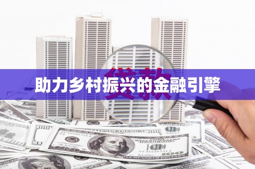 六合助力乡村振兴的金融引擎