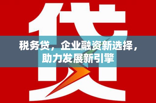六合税务贷，企业融资新选择，助力发展新引擎