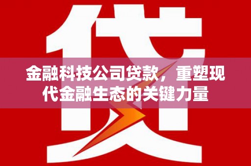 六合金融科技公司贷款，重塑现代金融生态的关键力量