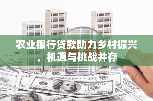 六合农业银行贷款助力乡村振兴，机遇与挑战并存