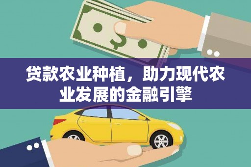 六合贷款农业种植，助力现代农业发展的金融引擎