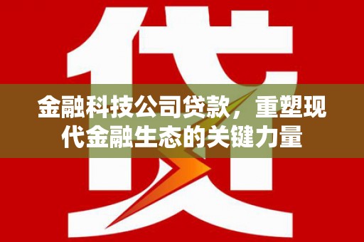 六合金融科技公司贷款，重塑现代金融生态的关键力量