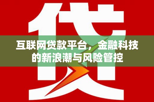 六合互联网贷款平台，金融科技的新浪潮与风险管控